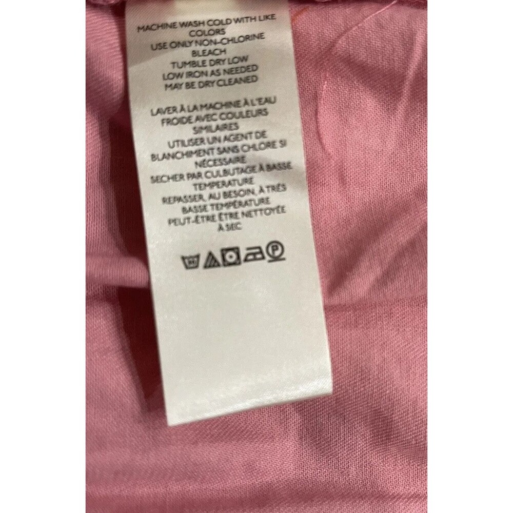 Free People Keegan Oversize Tunic Dress Mix Stripe Pink Blue Swing Ruffle Size S - Picture 9 of 10